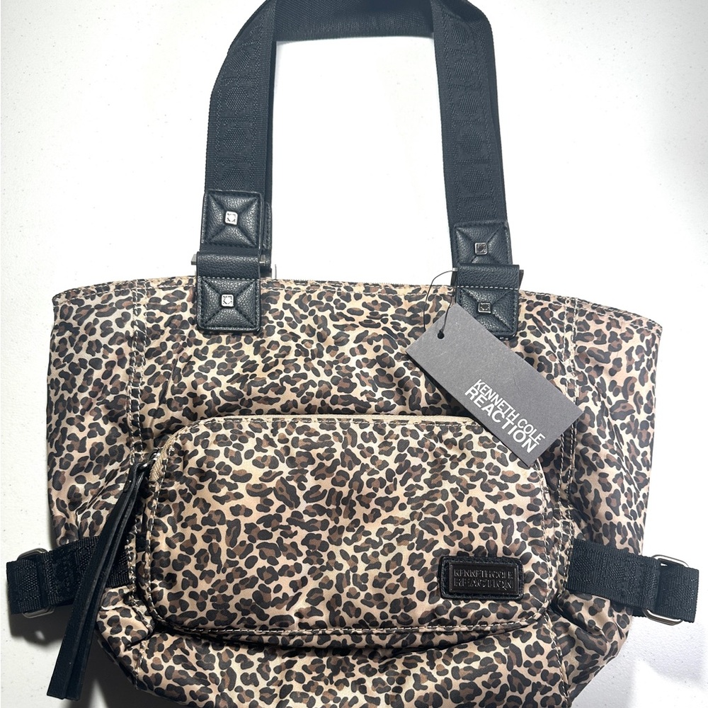 NWT Kenneth Cole Reaction Animal Print Medium Tote
